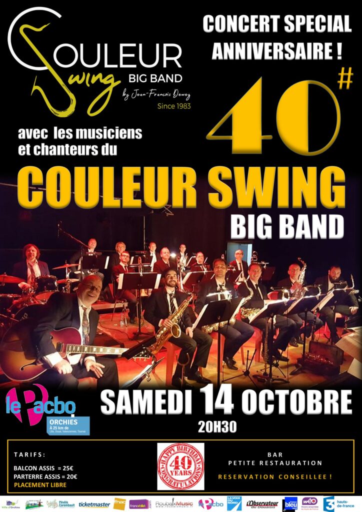 LE COULEUR SWING BIG BAND FÊTE SES 40 ANS !
