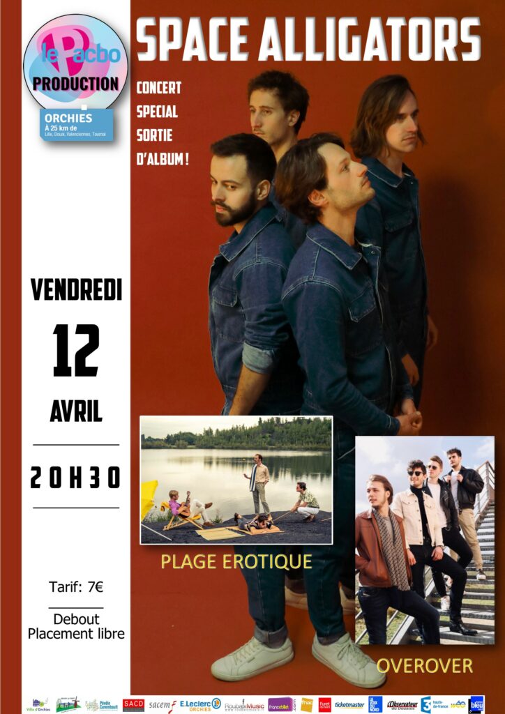 Space Alligators + Plage Erotique + Overover