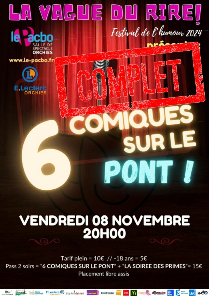 6 COMIQUES SUR LE PONT !